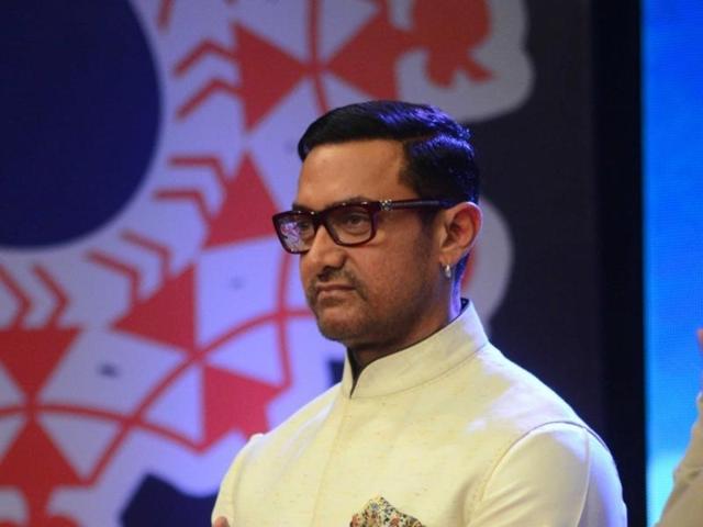 Actor Aamir Khan during The Satyamev Jayate Water Cup Awards 2016 in Mumbai. (IANS Photo) Actor Aamir Khan during The Satyamev Jayate Water Cup Awards 2016 in Mumbai. (IANS Photo)