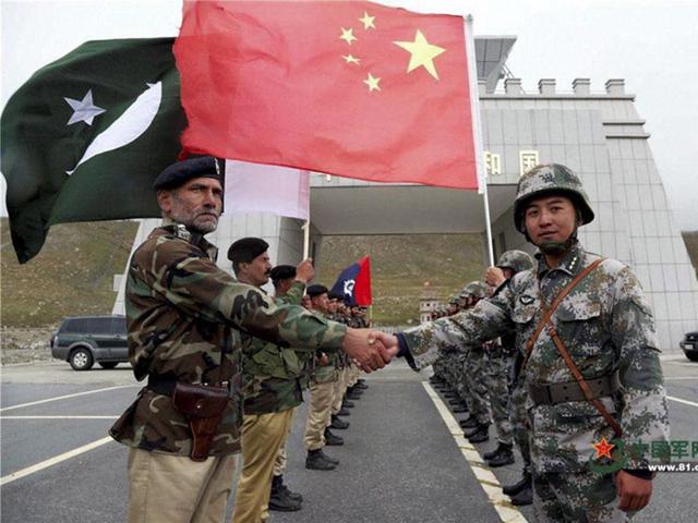 Chinese and Pakistan troops jointly patrolling the border connecting PoK with Xinjiang region.(PTI File Photo)
