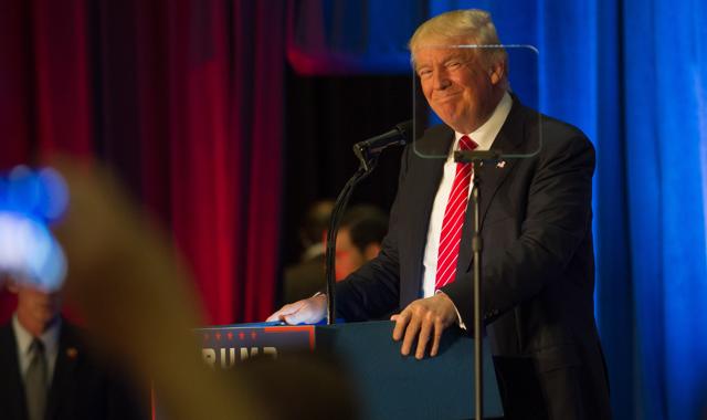 Trump laid out his foreign policy vision for America that contradicts many of his previous positions. (AFP) Trump laid out his foreign policy vision for America that contradicts many of his previous positions. (AFP)