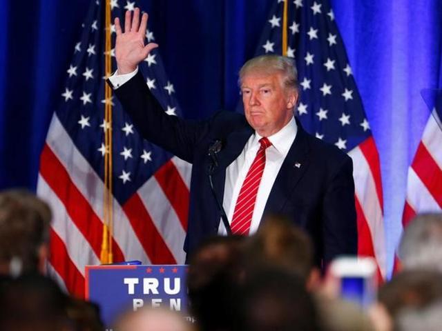 Republican US presidential nominee Donald Trump speaks at Youngstown State University in Youngstown, Ohio on Monday.(REUTERS) Republican US presidential nominee Donald Trump speaks at Youngstown State University in Youngstown, Ohio on Monday.(REUTERS)