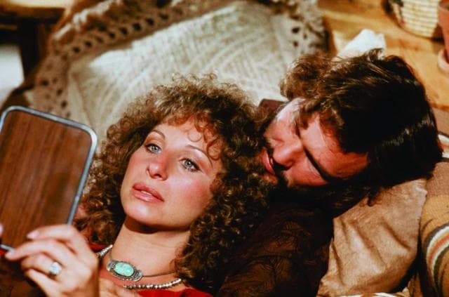 Barbra Streisand and Kris Kristofferson in the 1976 remake.
