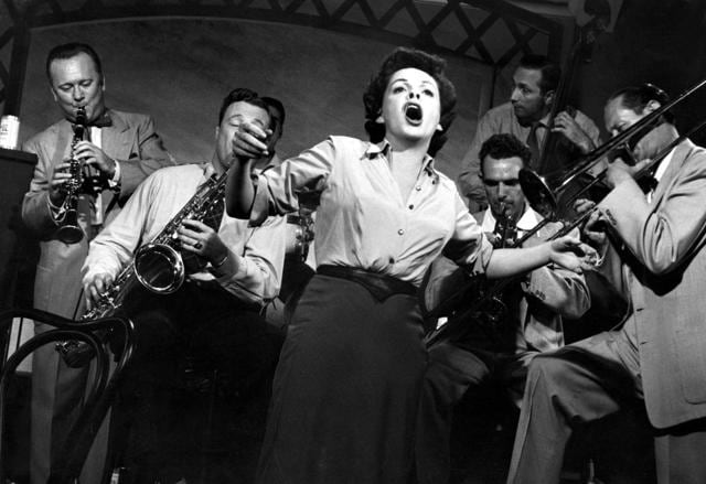 Judy Garland in the 1954 remake.