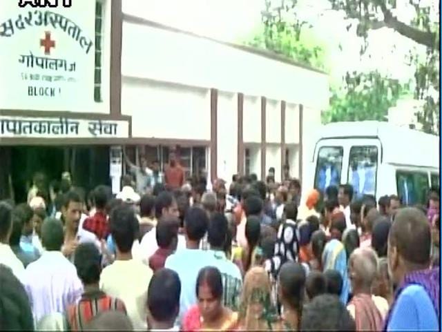 Thirteen people died on Tuesday under mysterious circumstances at a village in Gopalganj district of Bihar. (ANI Photo) Thirteen people died on Tuesday under mysterious circumstances at a village in Gopalganj district of Bihar. (ANI Photo)