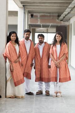 The capes were colour coded - BTech students wore deep brown, MTech wore light blue and PhD scholars were given yellow. (Handout image) The capes were colour coded - BTech students wore deep brown, MTech wore light blue and PhD scholars were given yellow. (Handout image)
