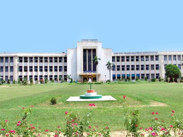Fire broke out in the neo-natal intensive care unit of Kanpur’s biggest children and maternity hospital, GSVM Medical College, on Tuesday night. (GSVM Medical College website) Fire broke out in the neo-natal intensive care unit of Kanpur’s biggest children and maternity hospital, GSVM Medical College, on Tuesday night. (GSVM Medical College website)