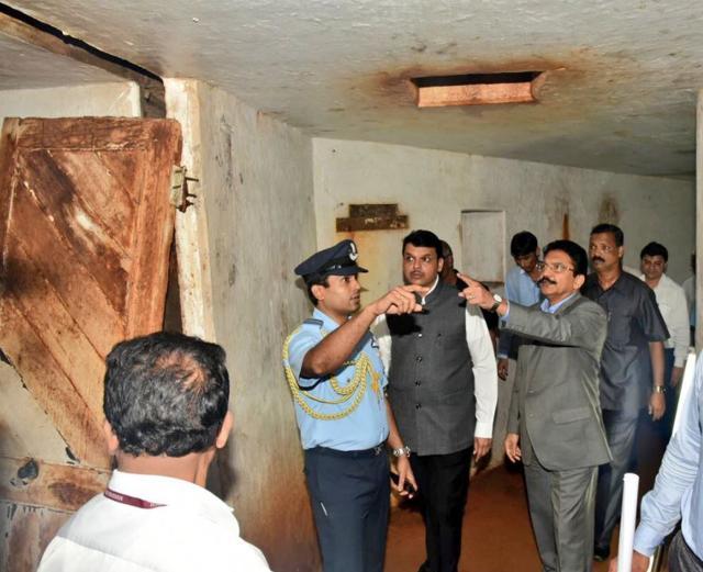 The bunker has 13 rooms, each seemingly named after its utility. These include a Shell Room, Cartridge Store, etc. (Devendra Fadnavis Twitter account)