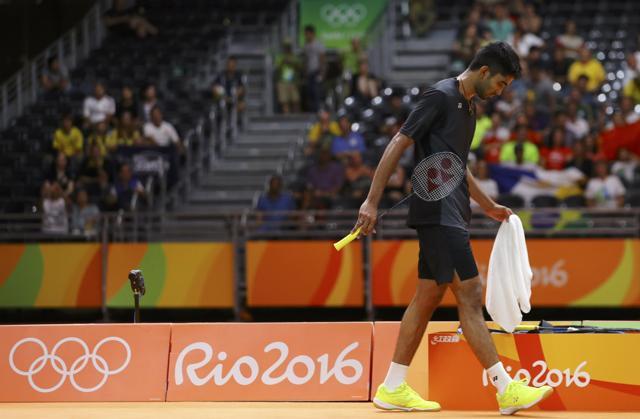 Srikanth put in a valiant effort against the two-time defending champion. (REUTERS) Srikanth put in a valiant effort against the two-time defending champion. (REUTERS)