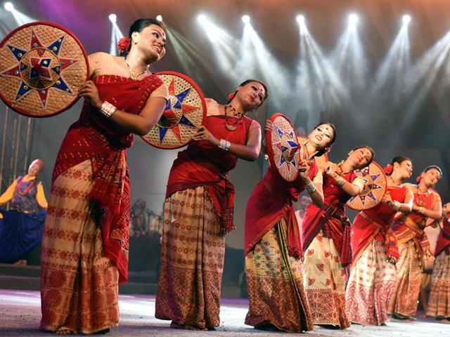 A culture programme at the Bharat Parv. (Sonu Mehta/HT Photo) 
