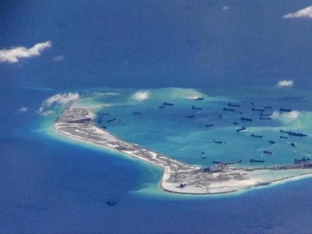 Since 2010, China and the 10 members of the Association of Southeast Asian Nations (ASEAN) have been discussing a set of rules aimed at avoiding conflict among rival claimants in the busy waterway. (File photo) Since 2010, China and the 10 members of the Association of Southeast Asian Nations (ASEAN) have been discussing a set of rules aimed at avoiding conflict among rival claimants in the busy waterway. (File photo)