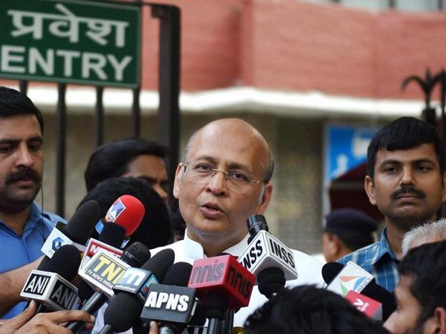 Congress leader Abhishek Manu Singhvi interacts with media persons in New Delhi. (PTI File Photo) Congress leader Abhishek Manu Singhvi interacts with media persons in New Delhi. (PTI File Photo)