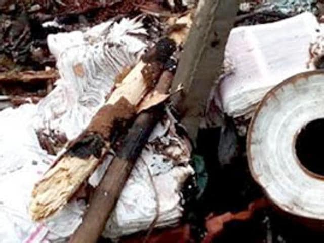 Two people were charred to death and another four injured when the raw materials used in preparation of crackers exploded in Andhra Pradesh. (HT File Photo)