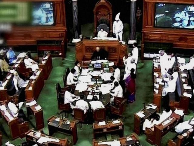 A general view of the proceedings in the Lok Sabha during the monsoon session. (PTI) A general view of the proceedings in the Lok Sabha during the monsoon session. (PTI)
