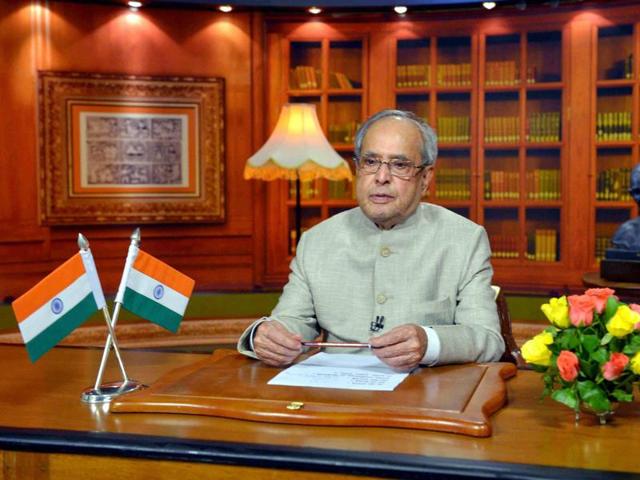 President Pranab Mukherjee said the country should ensure that women and girls feel safe and secure at all times.(PTI File Photo)