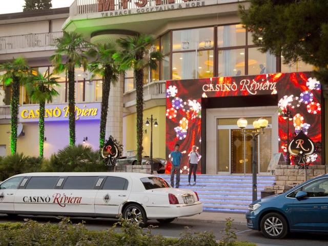 The country has a double advantage of having the Adriatic Sea at one side as well as chunks of the Alps on the other. In this Aug. 12, 2016 photo, a limousine is parked in front of a casino in Portoroz, Slovenia.  (AP) 