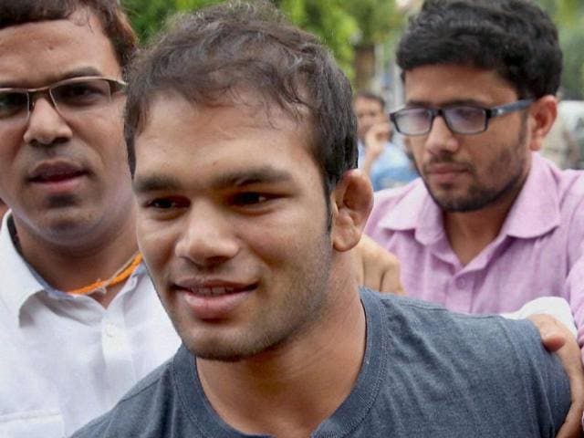 The Court of Arbitration for Sport accepted World Anti Doping Agency’s plea and has banned Narsingh Yadav for four years.(Sonu Mehta/HT PHOTO)