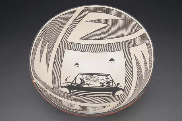 The Santa Fe Indian Market has put on show a diverse collection of artwork for visitors to buy and browse: from jewellery and pottery to textiles, paintings and beadwork. (Museum of Indian Arts and Culture)