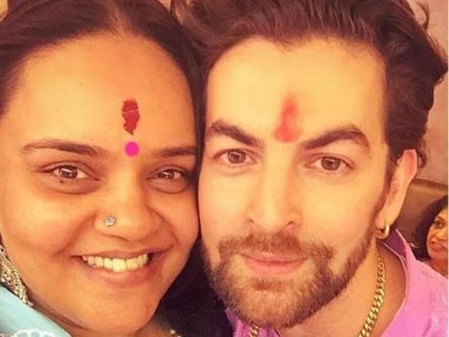Neil Nitin Mukesh celebrated Rakshabandhan with Shanoo Sharma. (Twitter) 