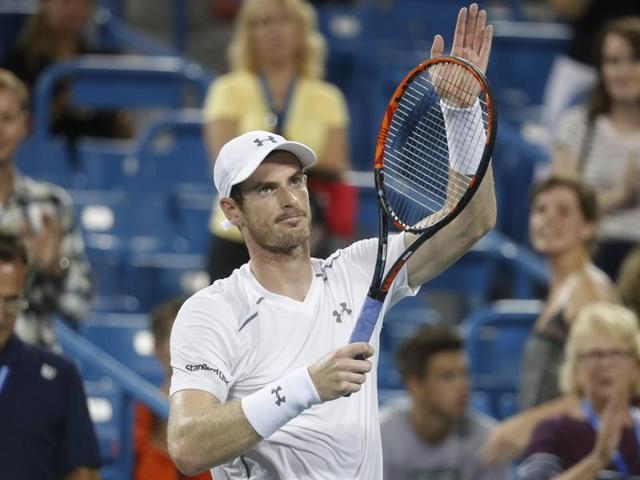 Murray shakes hands with Juan Monaco at the net after the match. (Reuters) Murray shakes hands with Juan Monaco at the net after the match. (Reuters)