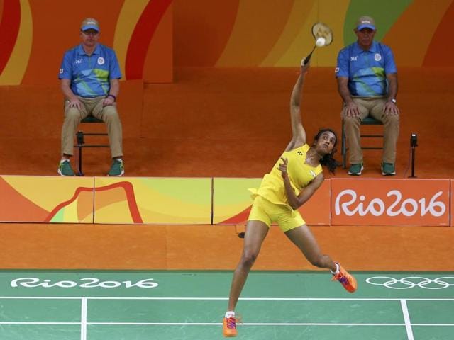 Sindhu’s aggressive approach unsettled Nozomi Okuhara, who appeared to have given up hopes of catching up with the much taller opponent midway through the second game. (Marcelo del Pozo/REUTERS) Sindhu’s aggressive approach unsettled Nozomi Okuhara, who appeared to have given up hopes of catching up with the much taller opponent midway through the second game. (Marcelo del Pozo/REUTERS)