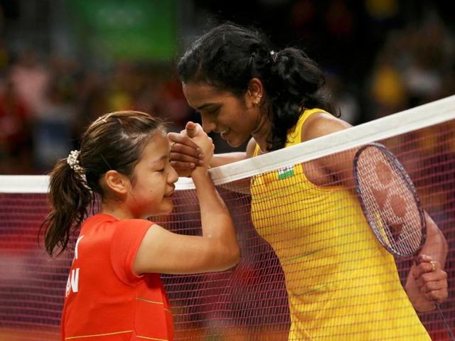 Ranked No 10 in the world, P.V. Sindhu showed nerves of steel to beat Japan’s rising badminton, World No 5 Nozomi Okuhara, 21-19, 21-10 to reach the singles final in Rio. (Ruben Sprich/Reuters) Ranked No 10 in the world, P.V. Sindhu showed nerves of steel to beat Japan’s rising badminton, World No 5 Nozomi Okuhara, 21-19, 21-10 to reach the singles final in Rio. (Ruben Sprich/Reuters)