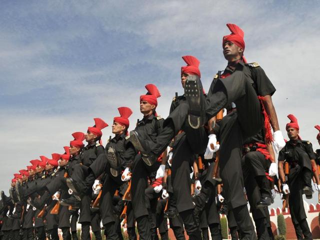 The JKLRI regiment exclusively recruits people from the state, including Jammu, Kashmir and Ladakh. (Waseem Andrabi/HT Photo) The JKLRI regiment exclusively recruits people from the state, including Jammu, Kashmir and Ladakh. (Waseem Andrabi/HT Photo)