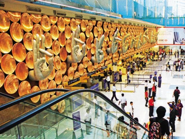 The Indira Gandhi International Airport is the country’s most sensitive airport.(HT File Photo)