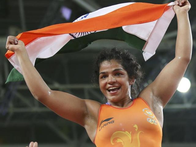 Sakshi Malik is the first female wrestler from India to win an Olympics medal.(REUTERS)