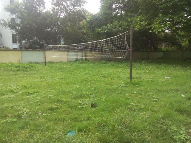 After the expose Berhampore mental hospital authorities also hung this volleyball net to indicate the inmates were in a cheerful mood. (Photo: Anjali)