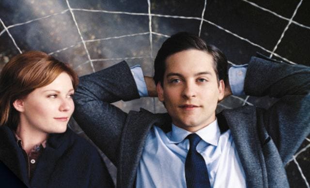 Kirsten Dunst and Tobey Maguire in Spiderman 3.