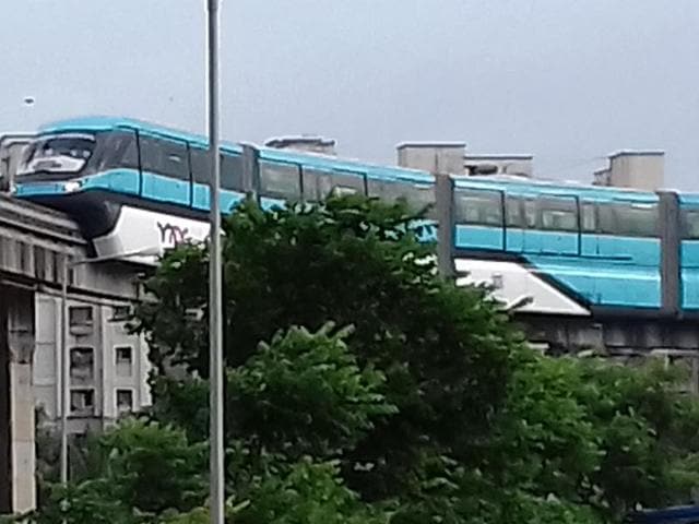 The MMRDA started trial runs as the electrification of the stretch is complete. (Credit: MMRDA) The MMRDA started trial runs as the electrification of the stretch is complete. (Credit: MMRDA)