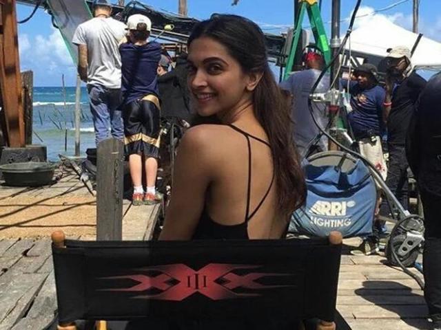 Deepika Padukone taking a break on the sets of xXx: Return of Xander Cage. (Twitter) Deepika Padukone taking a break on the sets of xXx: Return of Xander Cage. (Twitter)