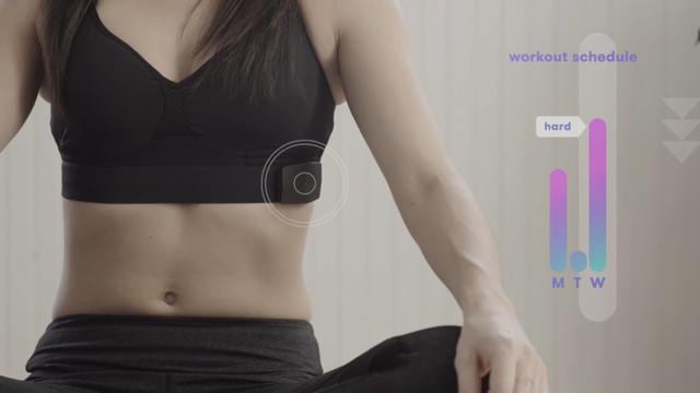 The OMsignal Bra records breathing and heart rates