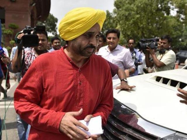 Sangrur AAP MP Bhagwant Mann (HT File Photo) Sangrur AAP MP Bhagwant Mann (HT File Photo)