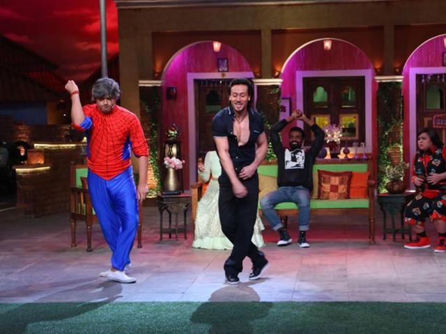 Krushna and Tiger apparently had a superhero dance off...