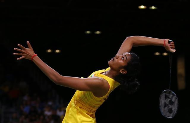 Sindhu plays against Carolina Marin in Rio de Janeiro, Brazil. (Reuters Photo) Sindhu plays against Carolina Marin in Rio de Janeiro, Brazil. (Reuters Photo)