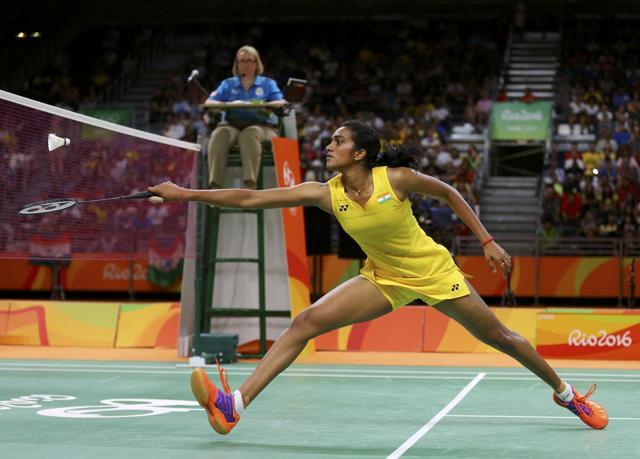 PV Sindhu plays against Spaniard Carolina Marin in Rio de Janeiro. (Reuters Photo) PV Sindhu plays against Spaniard Carolina Marin in Rio de Janeiro. (Reuters Photo)