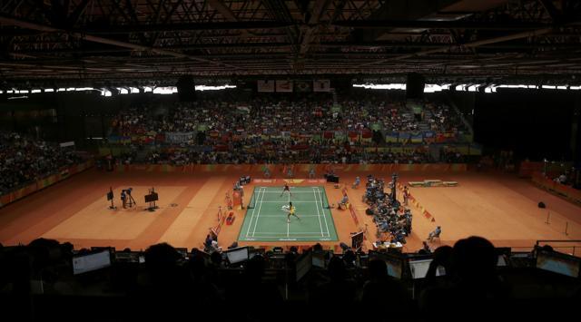 Women’s singles badminton match is underway in Rio de Janeiro, Brazil. (Reuters Photo) Women’s singles badminton match is underway in Rio de Janeiro, Brazil. (Reuters Photo)