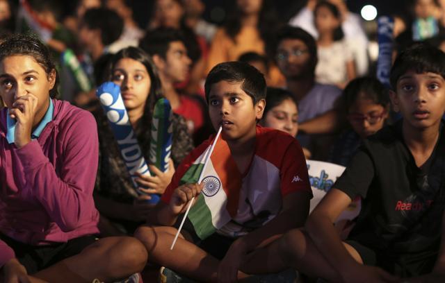 Indian supporters of Pusarla Sindhu watch a live telecast of the final of women's singles badminton match in Hyderabad. (AP Photo) Indian supporters of Pusarla Sindhu watch a live telecast of the final of women's singles badminton match in Hyderabad. (AP Photo)
