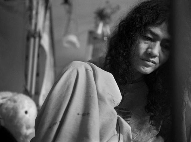 Irom Sharmila’s mother Sakhi, came to meet her after 16 years. (Saumya Khandelwal/HT Photo) Irom Sharmila’s mother Sakhi, came to meet her after 16 years. (Saumya Khandelwal/HT Photo)