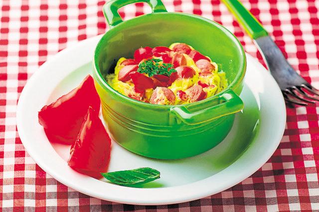 Omelet in a mug prepared in microwave. (Istock) Omelet in a mug prepared in microwave. (Istock)