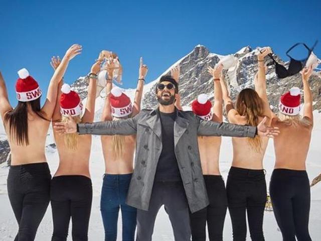He sure knows how to up the heat levels when it gets too cold. And in such an envious way. (Instagram/Ranveer Singh)