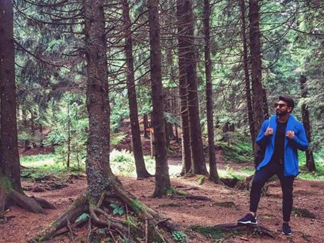 Lost in the wilderness? Ranveer is barely able to suppress a smile here, we suspect. It’s only legit after having had such an awesome holiday. (Instagram/Ranveer Singh)