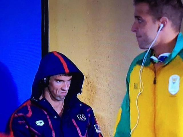 Michael Phelps readies to hit the pool. Michael Phelps readies to hit the pool.