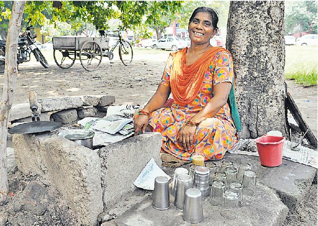 Nirmala Devi, 45, tea-vendor, Chandigarh (HT Photo)