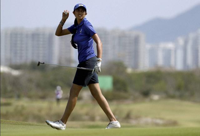 Port-of-Spain : Aditi Ashok has given a good account of herself in a field full of stalwarts of women’s golf. She is currently tied 31st after Day 3, but was placed as high as tied seventh earlier in the competition. (AP)