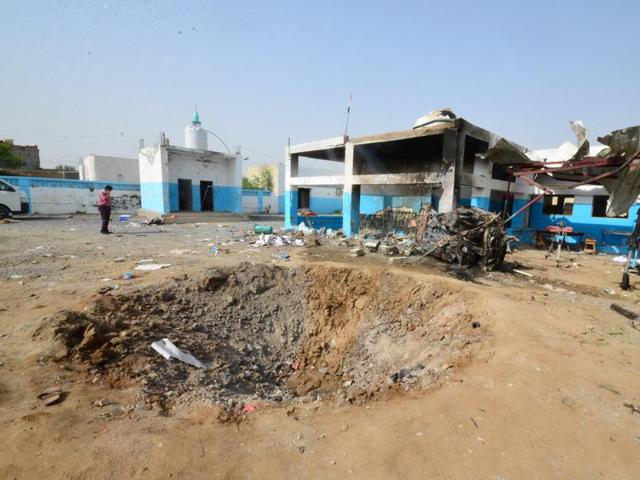 Many Yemenis blame the US for enabling Saudi atrocities, like the airstrike on this hospital in Hajja province. (REUTERS) Many Yemenis blame the US for enabling Saudi atrocities, like the airstrike on this hospital in Hajja province. (REUTERS)