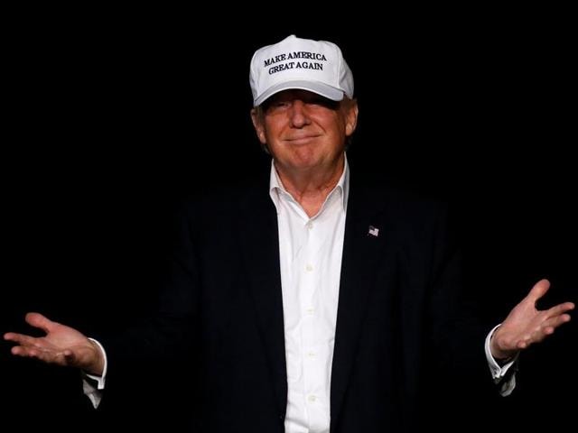 Republican presidential nominee Donald Trump during a campaign event in Michigan. (REUTERS) Republican presidential nominee Donald Trump during a campaign event in Michigan. (REUTERS)