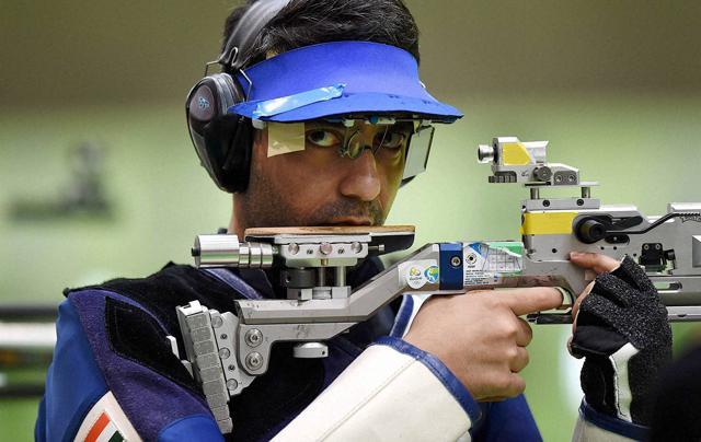 Indian shooter Abhinav Bindra competes in the men's 10m air rifle qualifying round at Rio 2016. (PTI) Indian shooter Abhinav Bindra competes in the men's 10m air rifle qualifying round at Rio 2016. (PTI)