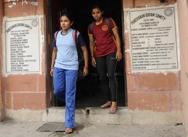 At the entrance the club mentions the national champions it produced. But it does not look forward to the future with much hope. (Subhendu Ghosh)