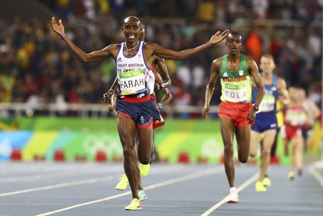 Mo Farah successfully defended his 5,000m and 10,000m wins in London 2012. (REUTERS) Mo Farah successfully defended his 5,000m and 10,000m wins in London 2012. (REUTERS)